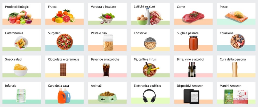 categorie Amazon Fresh Italia