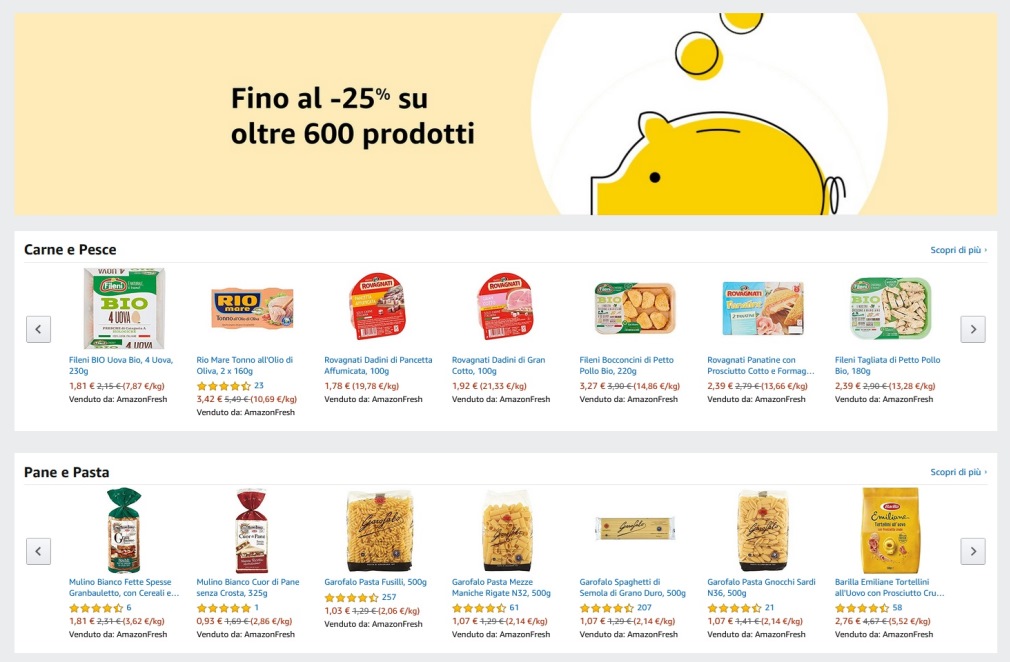 offerte Amazon Fresh Italia